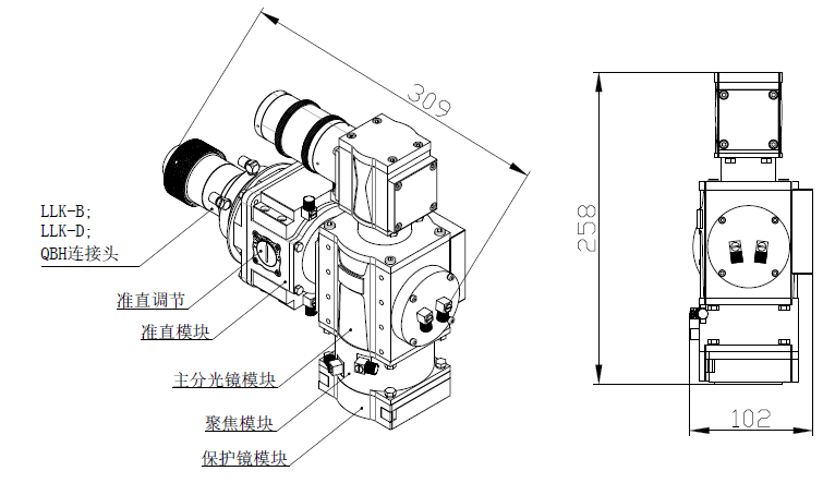 激光熔覆头 激光熔覆头